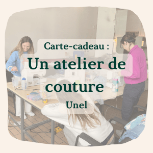 Carte cadeau atelier de couture Unel