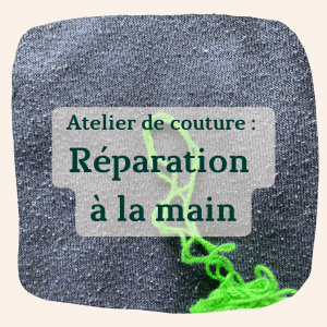 Atelier de réparation de vêtements à la main