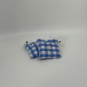 Paire de mini bouillottes séches déhoussables avec boutons