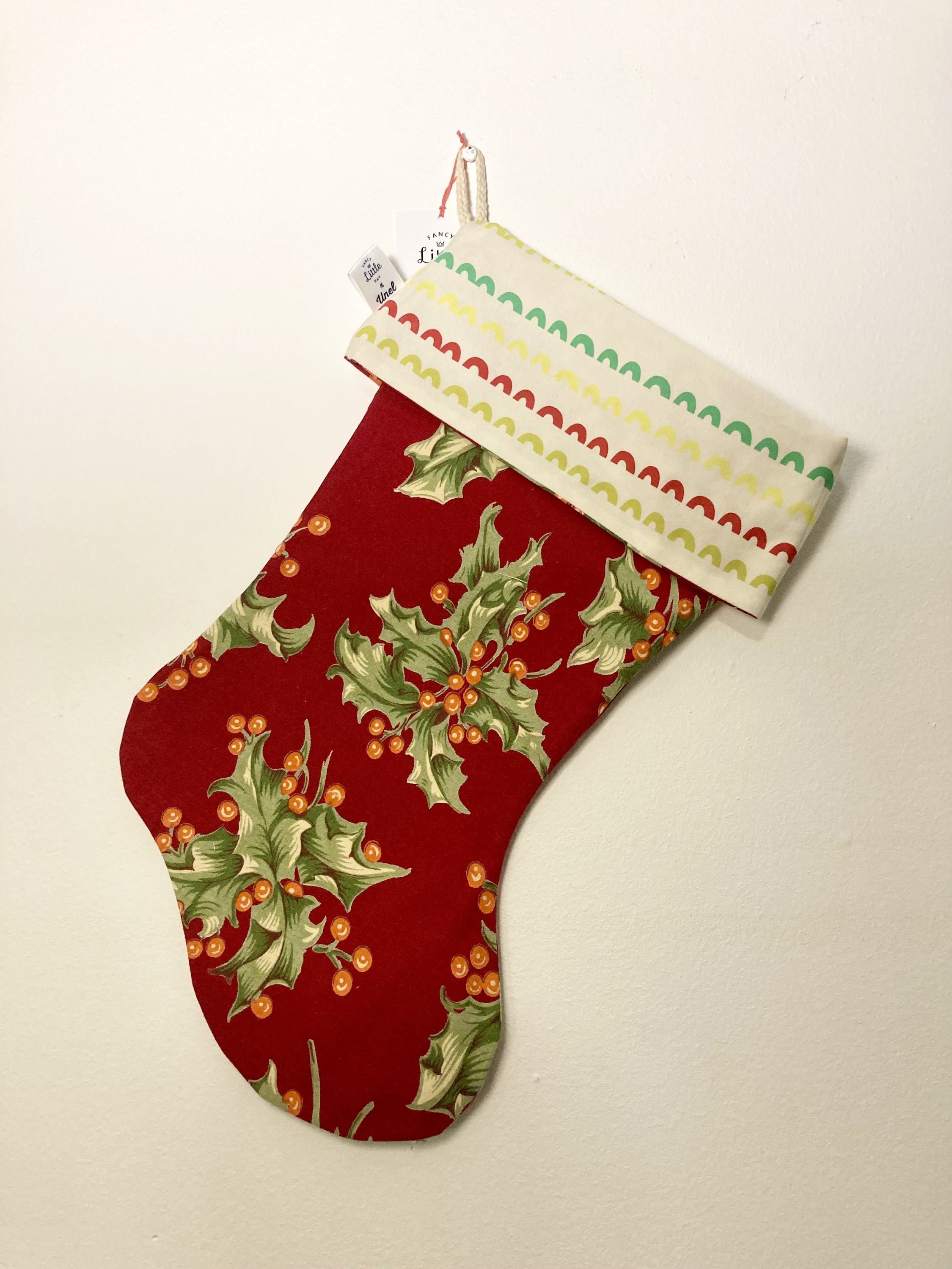 Bas de Noël surcyclé – Collaboration Unel x Fancy Little Day